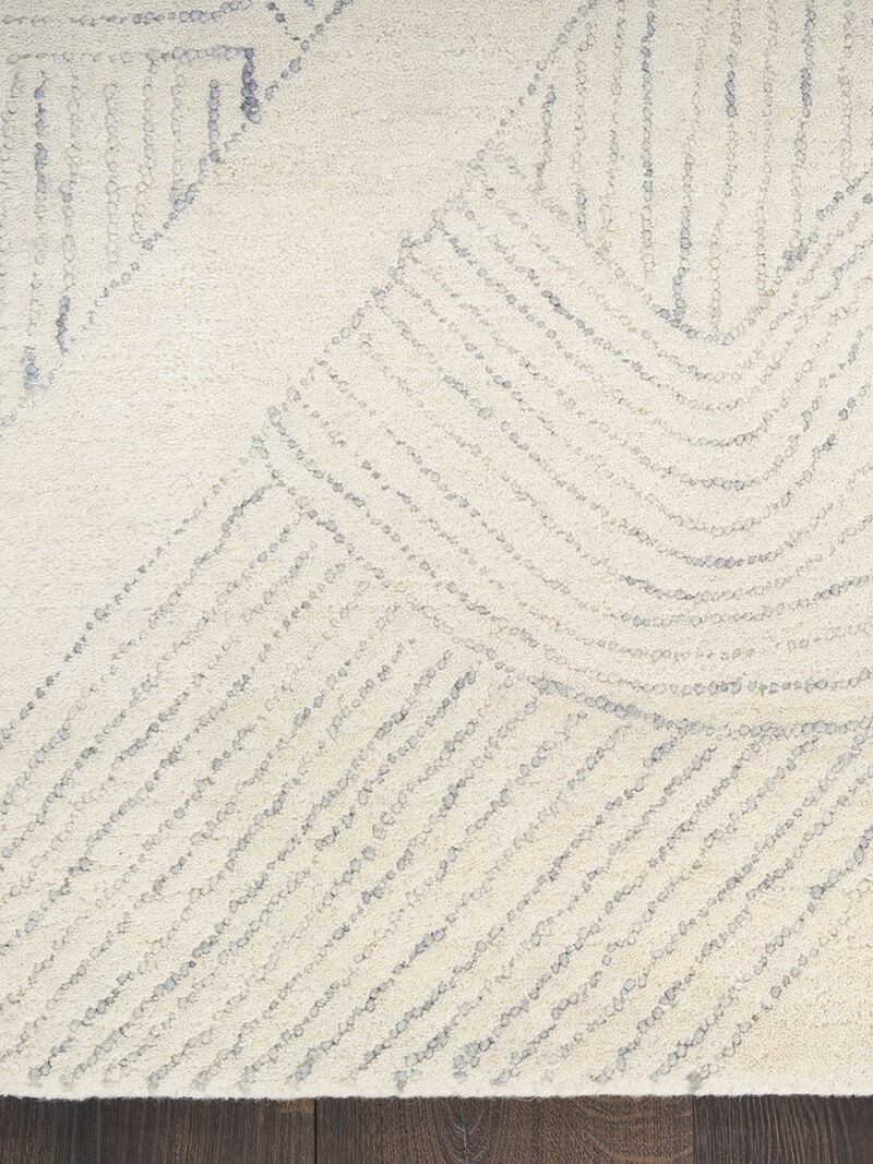 Pure Patterns PRN01 Ivory/Gray 8'6" x 11'6" Rug