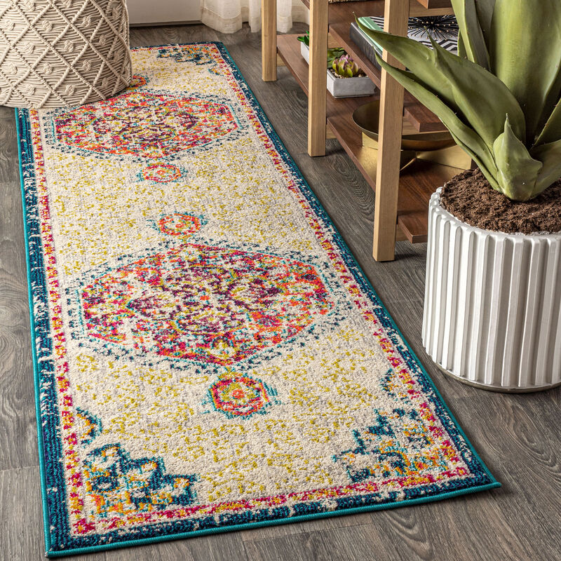 Imara Bohemian Flair Boho Vintage Medallion Area Rug