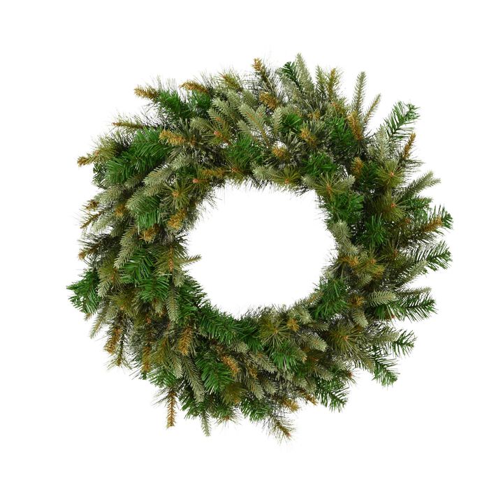 Vickerman 48" Cashmere Pine Artificial Christmas Wreath with 240 PE/PVC Tips for a Natural Look, Perfect for Front Door or Mantle Decor