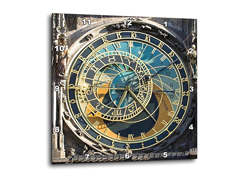 Astronomical Orloj Prague Czech Republic Wall Clock 13 Inch Home Decor image number 0