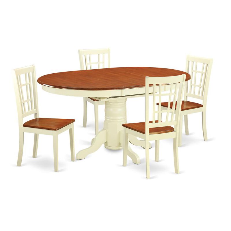 5 Pc Kitchen Table set for 4-Dining Table and 4 Kitchen Dining Chairs