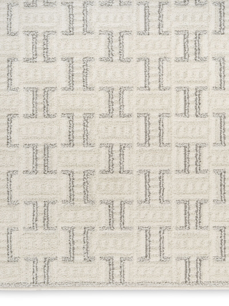 Nordic NRC01 Ivory/Gray 2' x 6' Rug