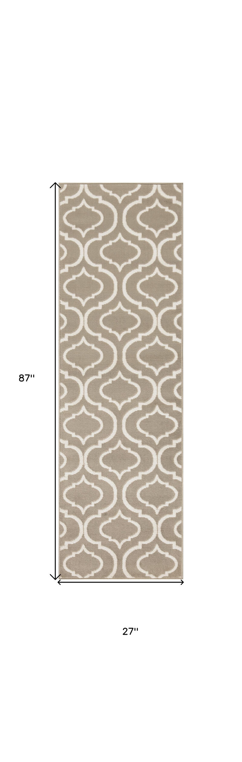 HomeRoots Trellis Runner Rug image number 2