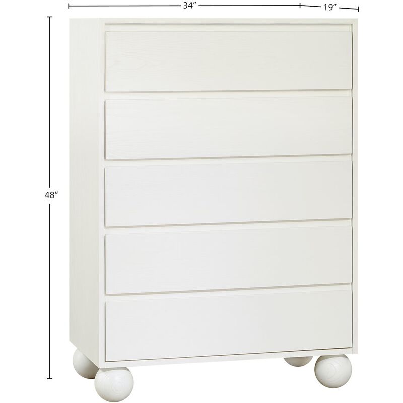 Meridian Furniture Kent Cream Chest