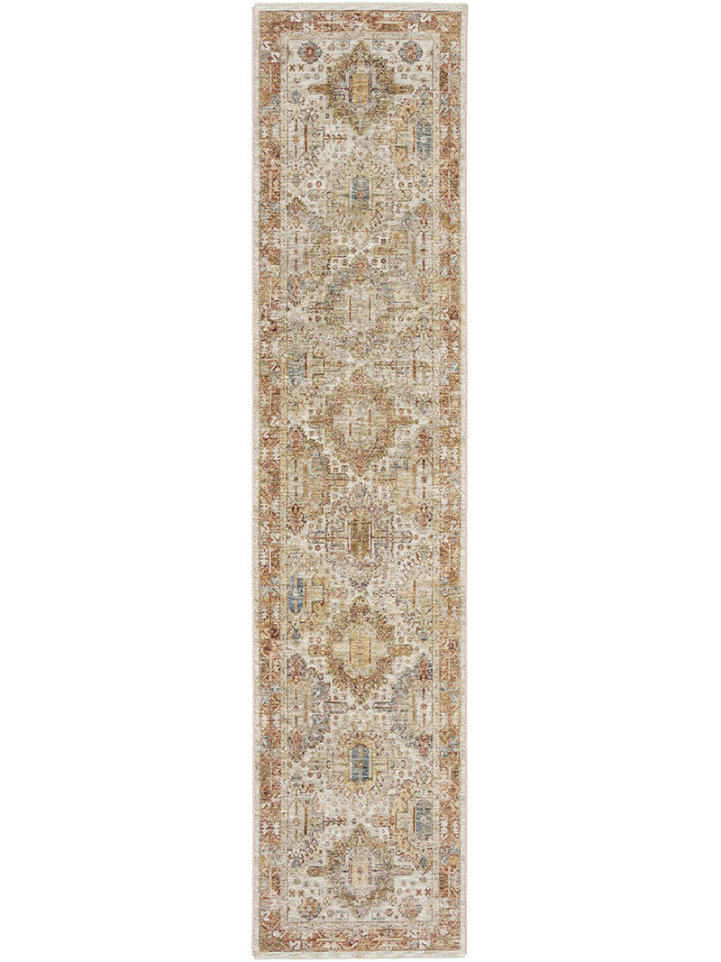 Sahar SHR01 Ivory/Multicolor 2'3" x 10'2" Rug image number 0
