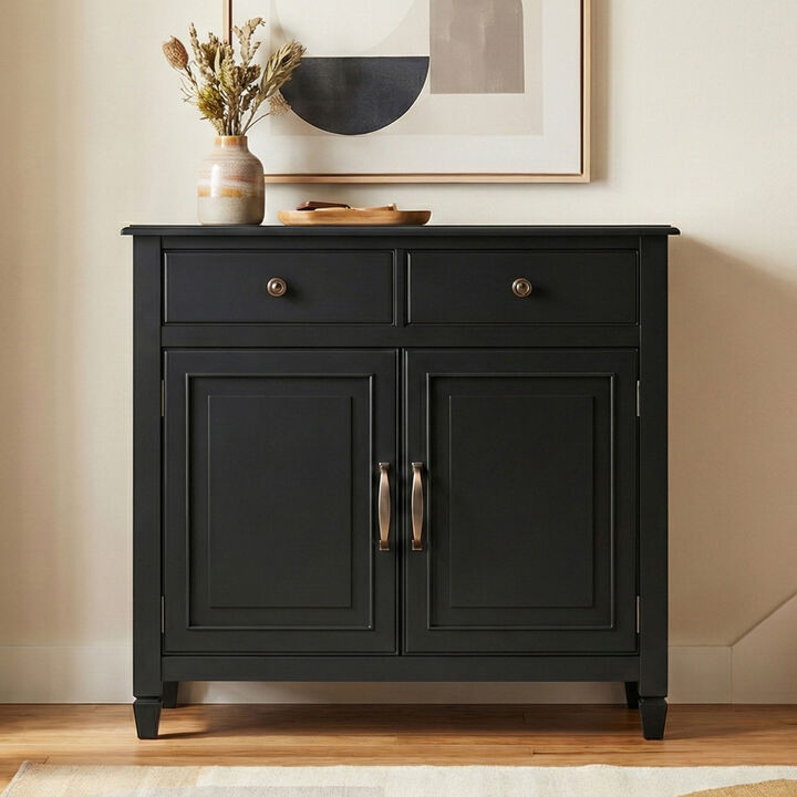 Connaught 40 inch Wide Solid Wood Traditional Entryway Storage Cabinet