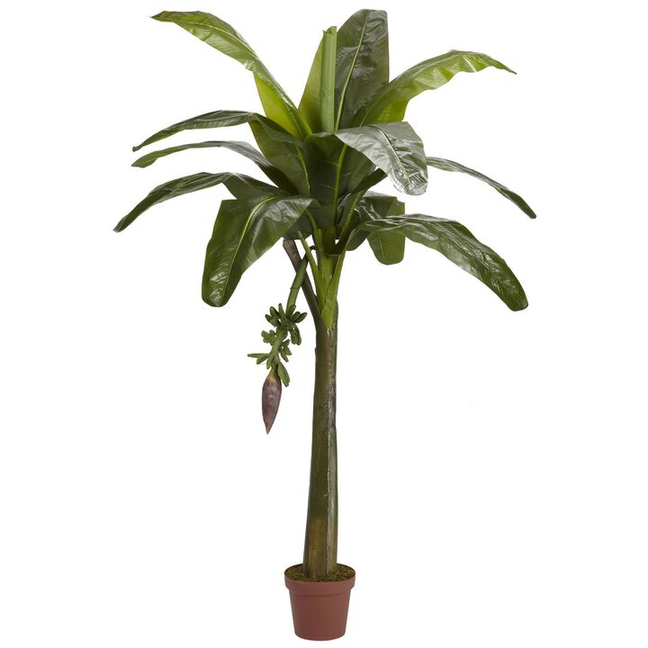 Nearly Natural 6-ft Banana Tree (Real Touch)
