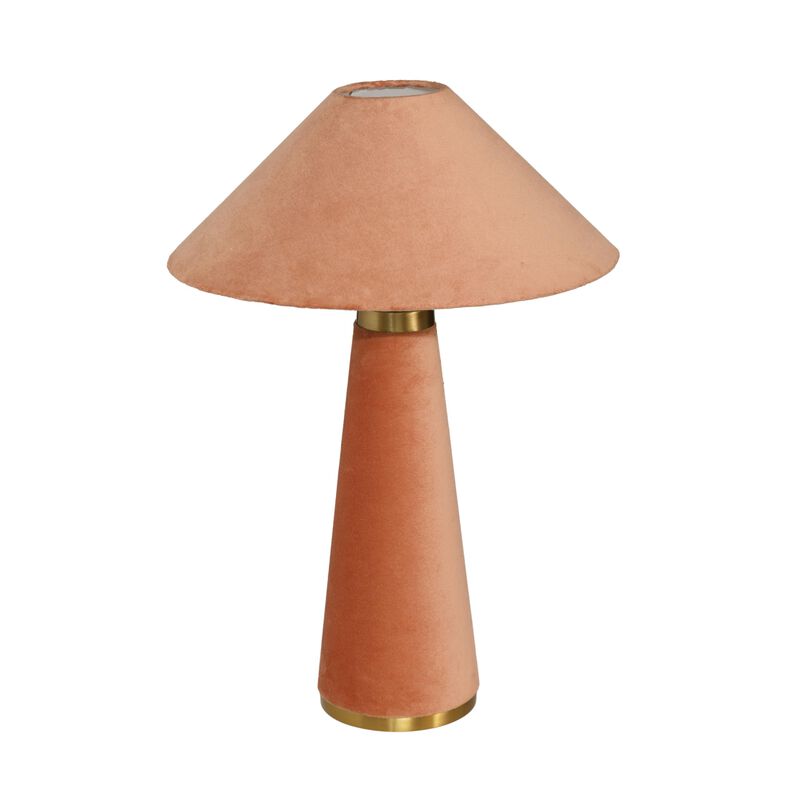 Tov Furniture Graham Terracotta Velvet Table Lamp image number 2