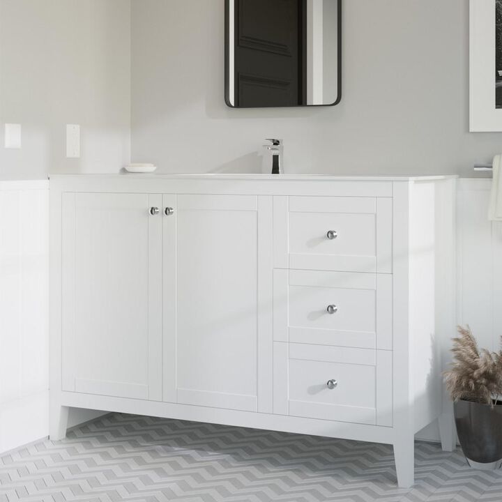 Swiss Madison 48 Ceramic Vanity Sink Top