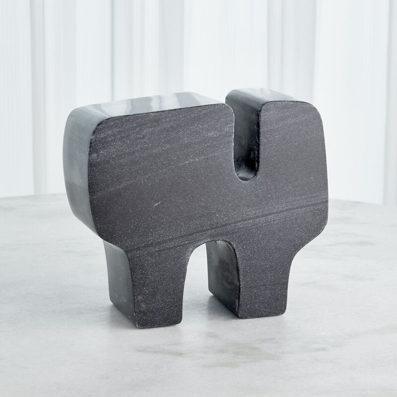 Abstract Marble Sculpture- Black