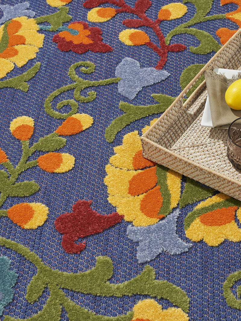 Aloha ALH17 Navy/Multicolor 6' x 9' Rug