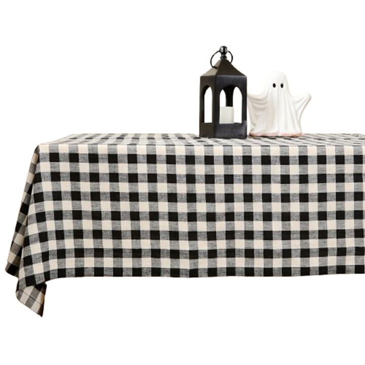 Solino Home 100% Pure Linen Tablecloth - Morgan Check