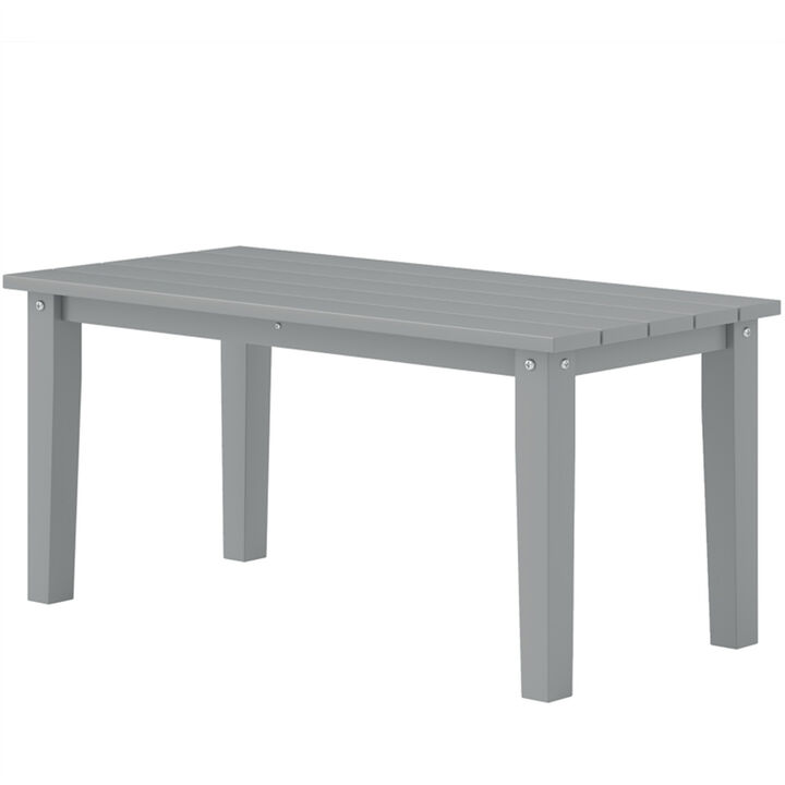 Modern Patio Coffee Table, Durable Surface For Outdoor Seating