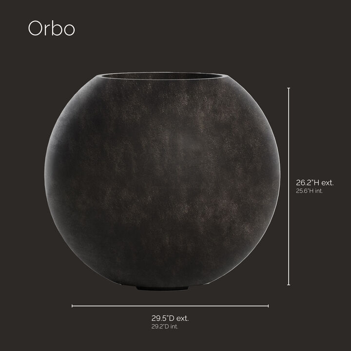COSAPOTS Orbo Globe Sphere Planter - Fiberglass Indoor/Outdoor and Weather-Resistant Round Planter