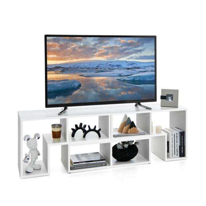 Hivvago 3 Pieces Console TV Stand for TV with Shelves