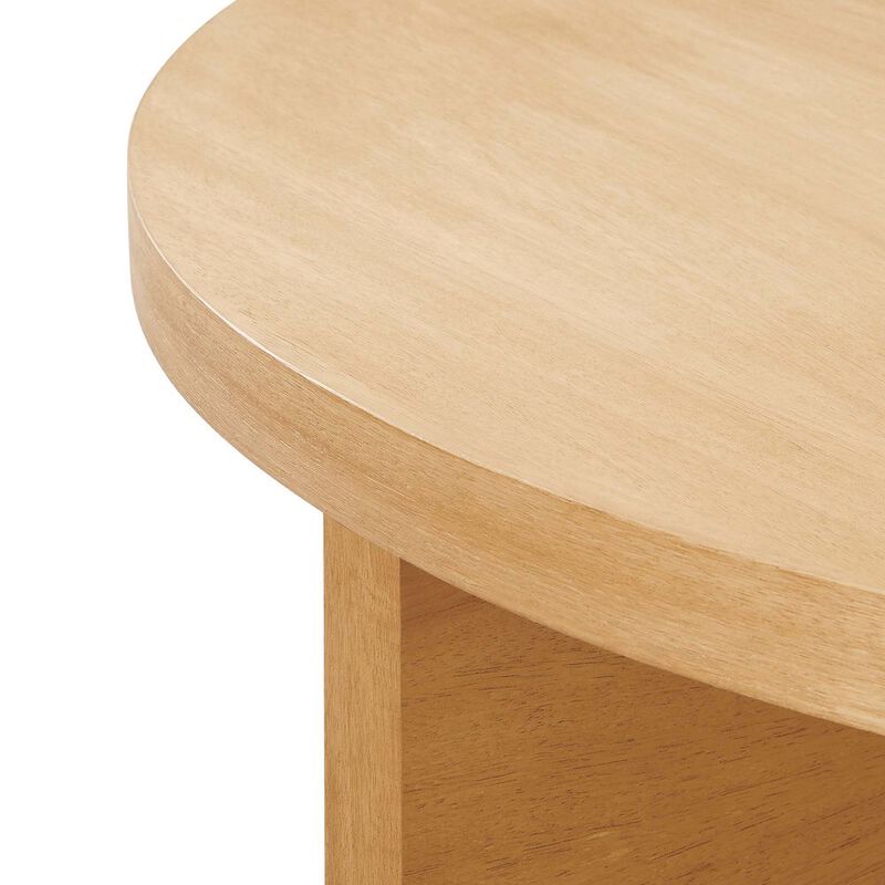 Silas Round Wood Coffee Table image number 5