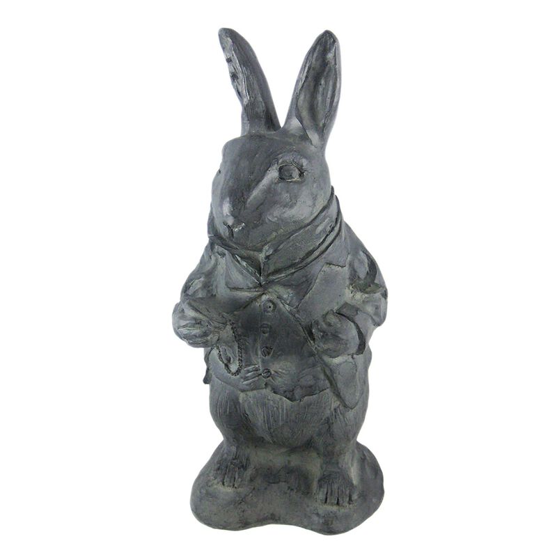 Alice In Wonderland White Rabbit Garden Statue image number 0