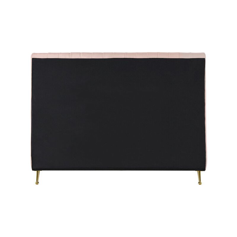 Meridian Furniture Zara Pink Velvet King Bed