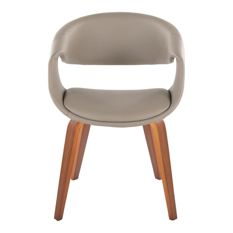 LumiSource Curvo Upholstered Chair - Set of 2