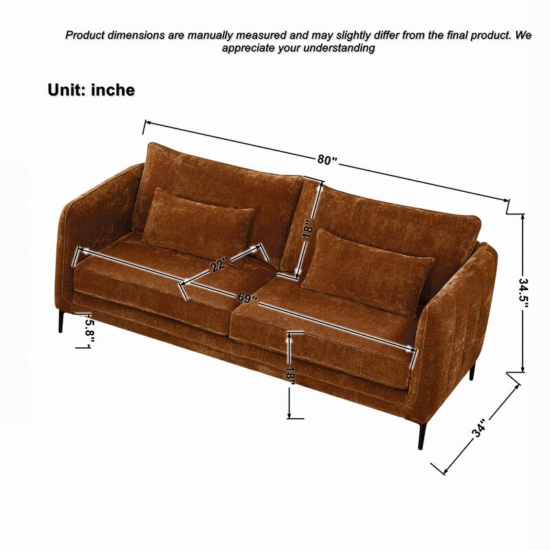 Mogfep Chenille 3-Seater Sofa image number 9