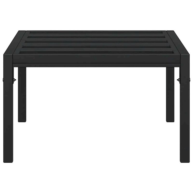 Garden Coffee Table Black Powder-coated steel Small Durable