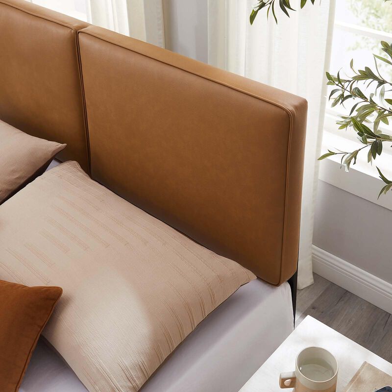 Lindee Vegan Leather King Headboard image number 4