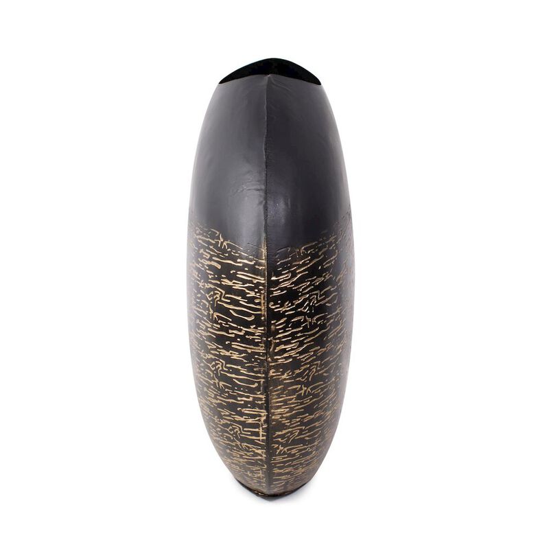 Howard Elliott Golden Thread Large Disc Vase image number 1
