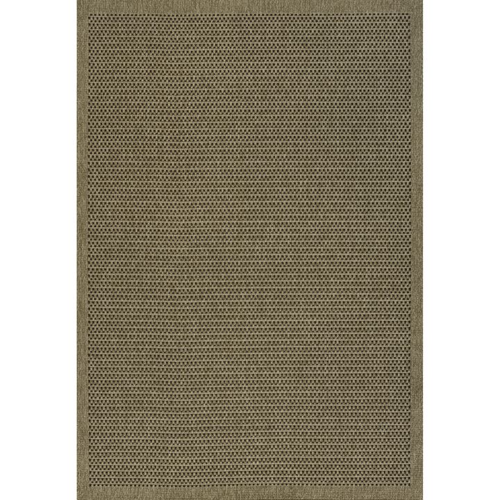 Maxine Smart Jute Contemporary Border Boho Fine Rib Weave Indoor/Outdoor Area Rug