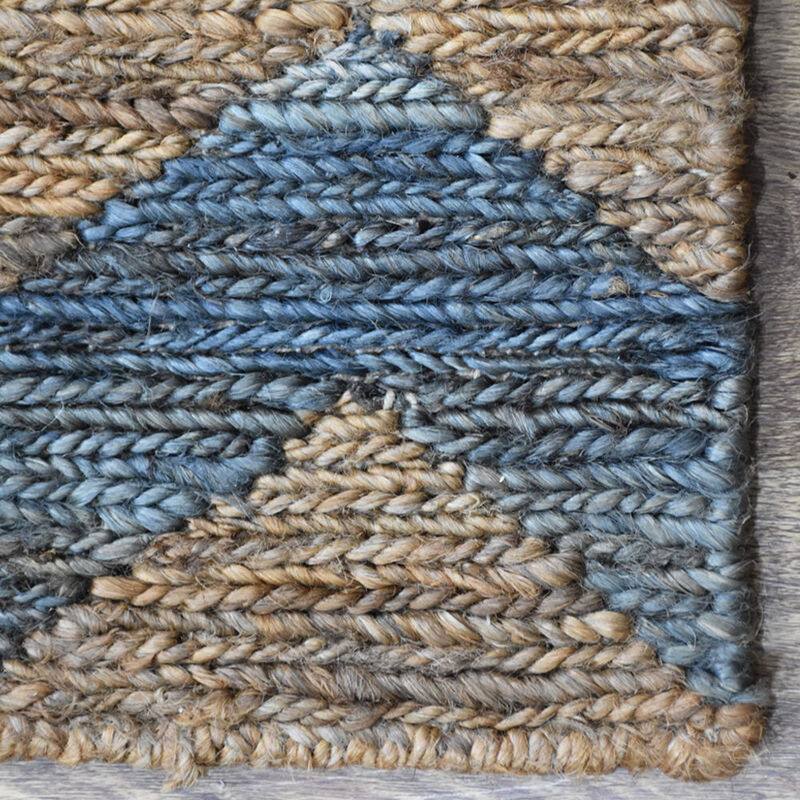 HAND KNOTTED SUMAK JUTE ECO-FRIENDLY Contemporary AREA RUGS  - Rectangle Shape, Contemporary, High Pile, Natural Fiber, Outdoor Indoor Handmade Area Rugs (J00077) image number 3
