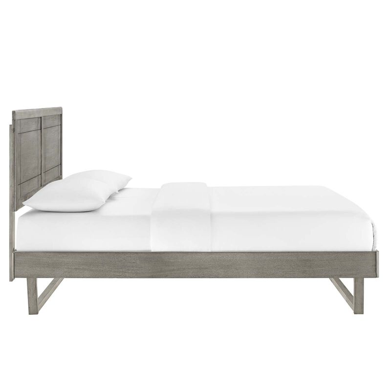 Modway - Marlee King Wood Platform Bed with Angular Frame image number 3