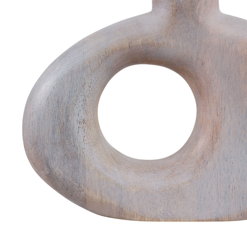 10x7" Cut-out Wood Vase image number 4