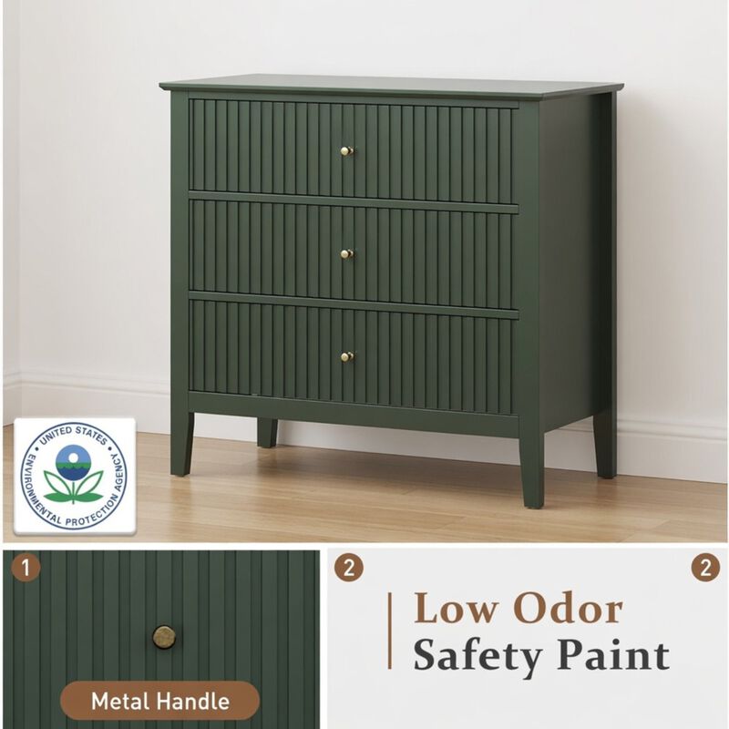 Bekkig Modern 3-Drawer Dresser image number 3