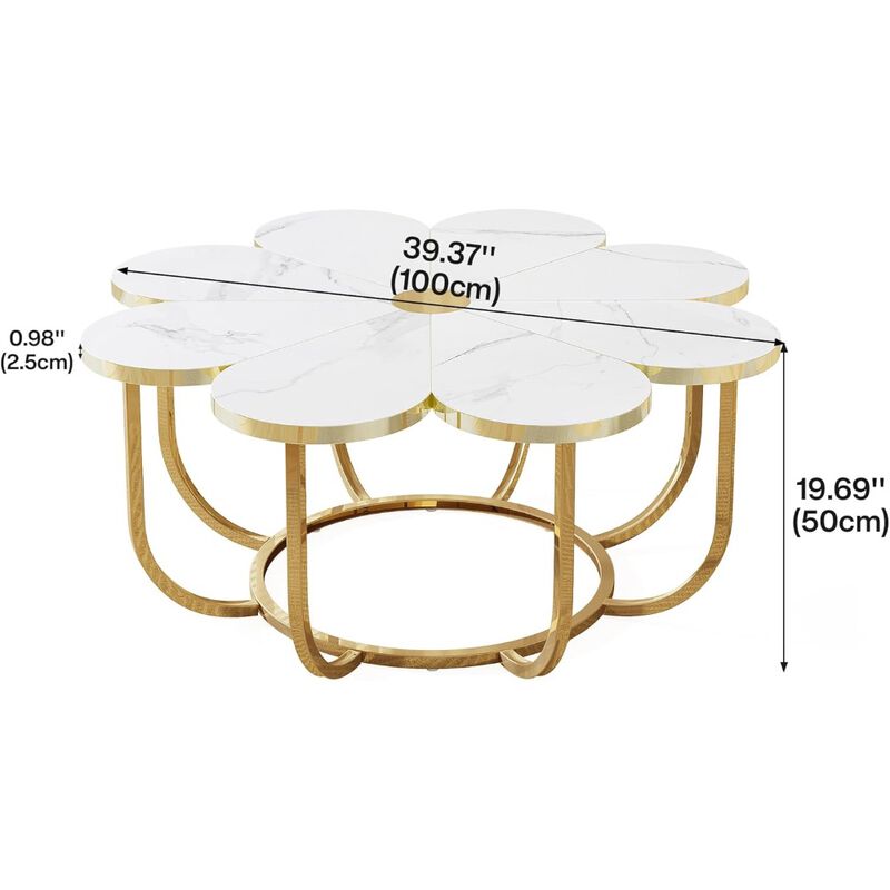 Coffee Table with Design &ndash; Wicker Table for Indoor or Outdoor Use
