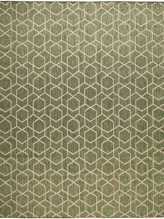Horizon Indoor/Outdoor HOZ01 Green 10' x 14' Rug