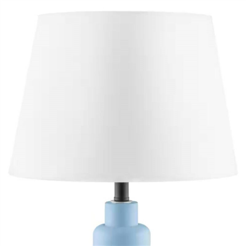 Fabric Shade Table Lamp &ndash; Small Bedside or Desk Lighting