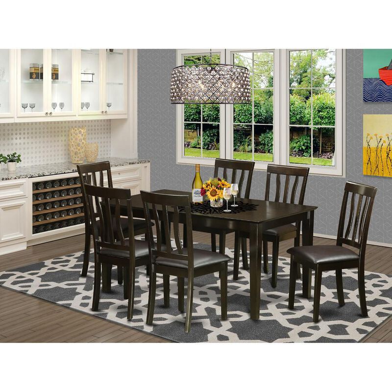 7 PC Dining room set for 6-Dining Table and 6 Dining Chairs
