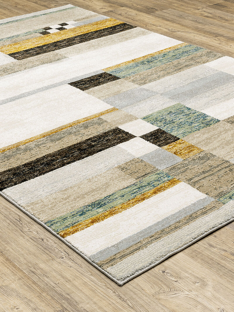 Strada 8'6" x 11'7" Beige Rug image number 1
