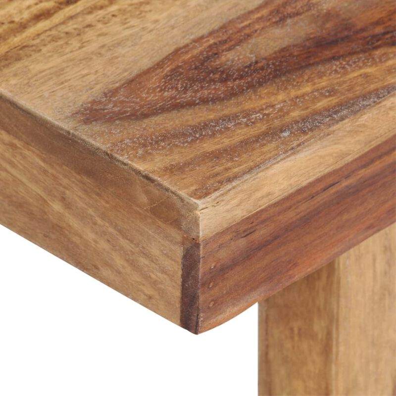 vidaXL Coffee Table 39.4"x19.7"x13.8" Solid Sheesham Wood image number 2