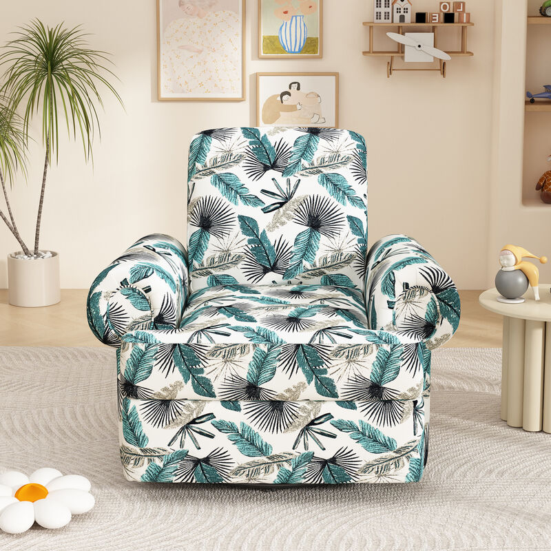 Merax Manual Recliner Chair with Rocker & Swivel Base