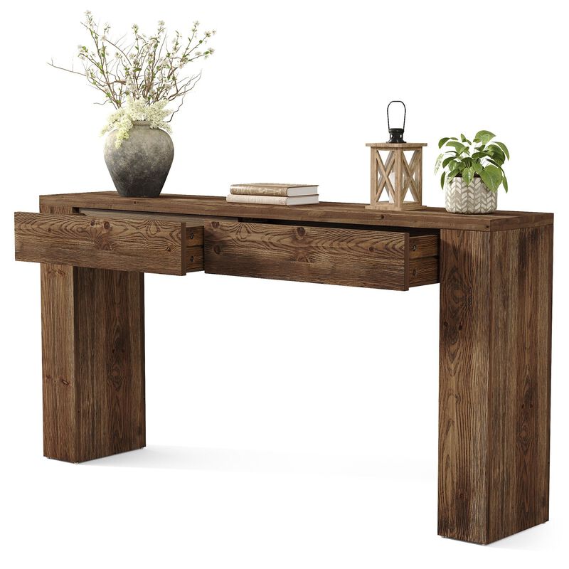 Tribesigns Console Table with Drawers image number 7
