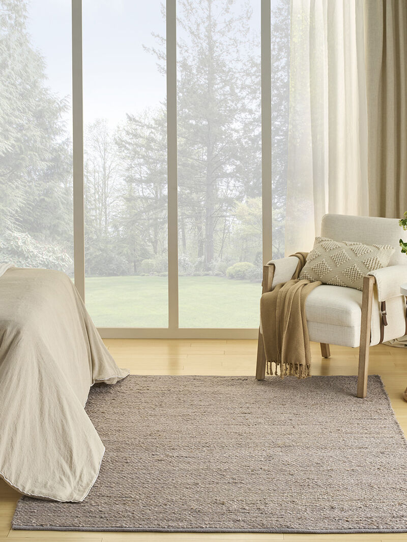 Natural Jute NJT01 Gray 4' x 6' Rug