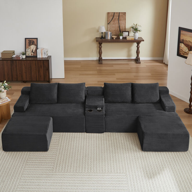 Zossox U-Shaped Sectional Sofa image number 2
