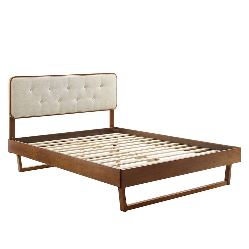Modway - Bridgette Full Wood Platform Bed with Angular Frame