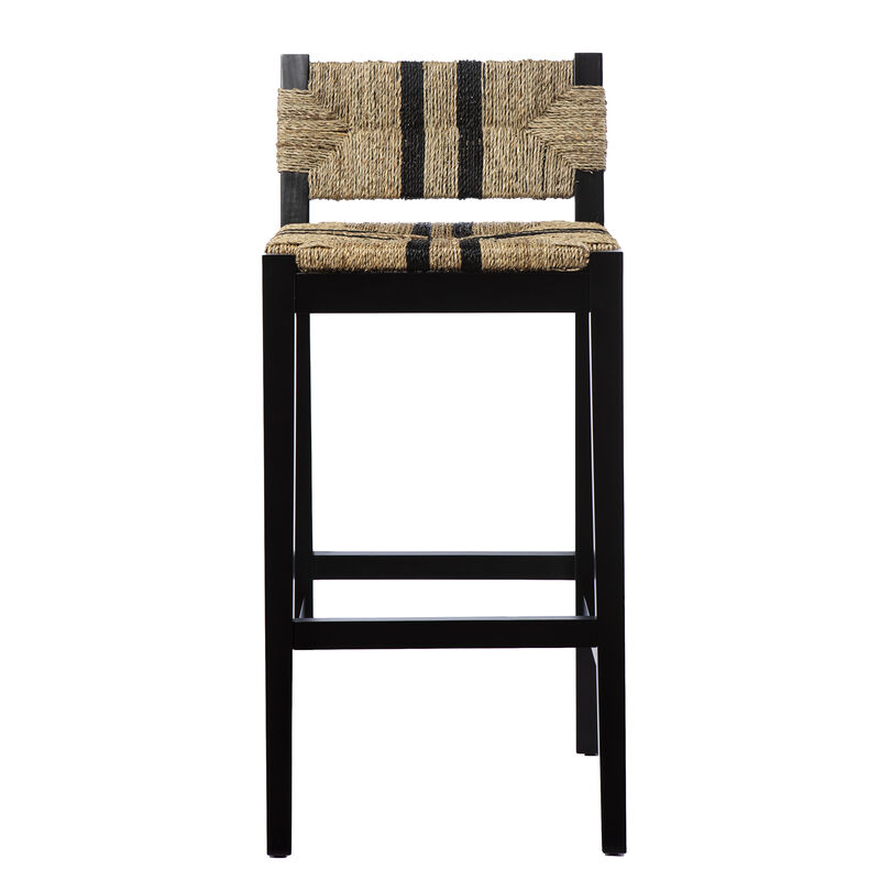 Gallacano Seagrass Barstools 2pc Set