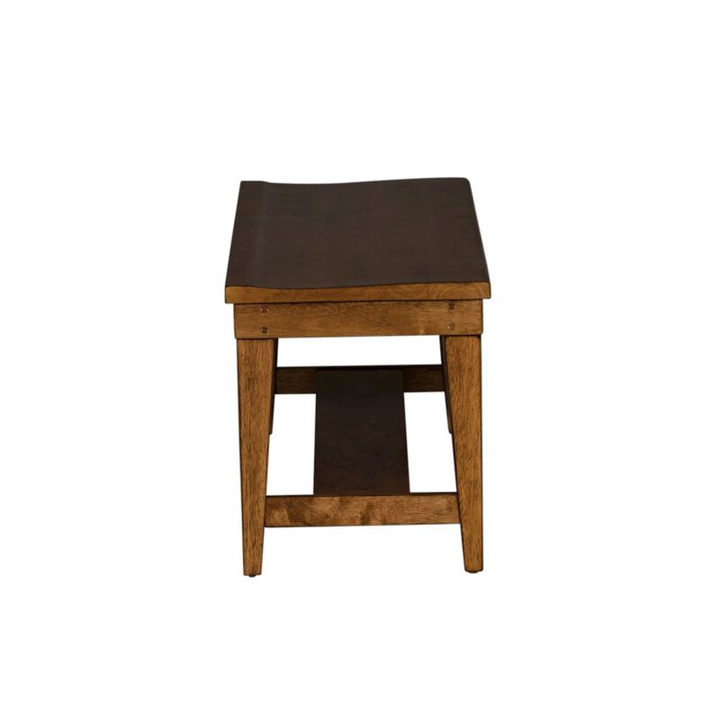 Liberty Furniture Hearthstone Ridge Bench (RTA) in Tobacco image number 2