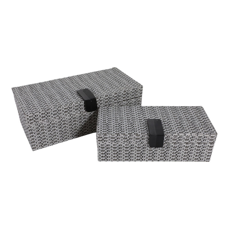 S/2 Snakeskin Boxes W/Hardware image number 3