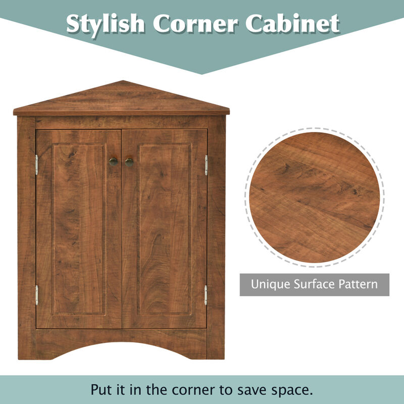 Folreb Triangle Bathroom Storage Cabinet image number 6