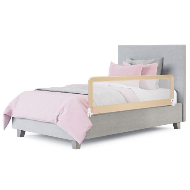 Folding Breathable Baby Bed Rail Guard with Safety Strap for Secure and Comfortable Sleep