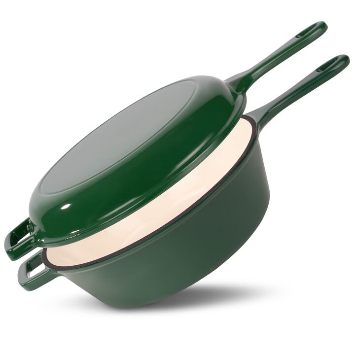 2-in-1 Enameled Dutch Oven & Skillet Set