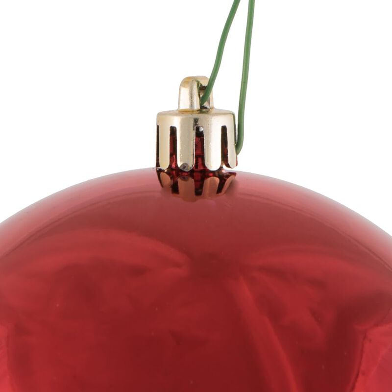 Vickerman 2.4" Christmas Ornament Ball, Red Shiny Finish, Shatterproof Plastic, UV Resistant, Holiday Christmas Tree Decoration, 24 Pack image number 3